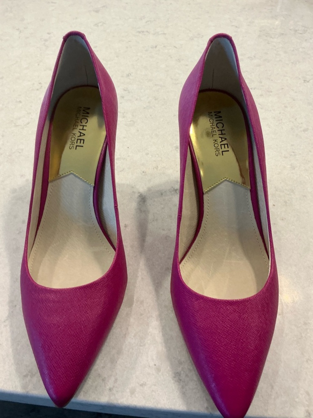 Michael Kors Women's Magenta Pointed-Toe Heels